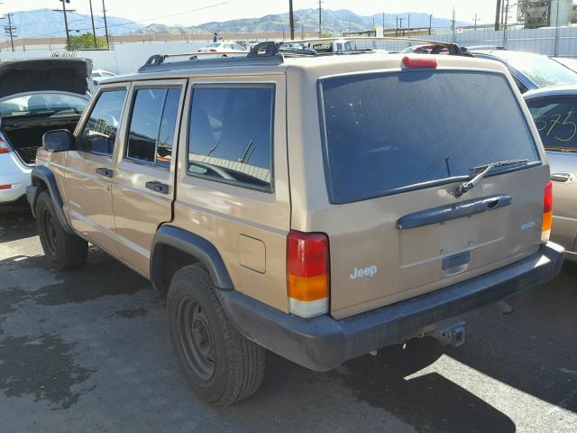 1J4FT28S1YL107162 - 2000 JEEP CHEROKEE S BROWN photo 3