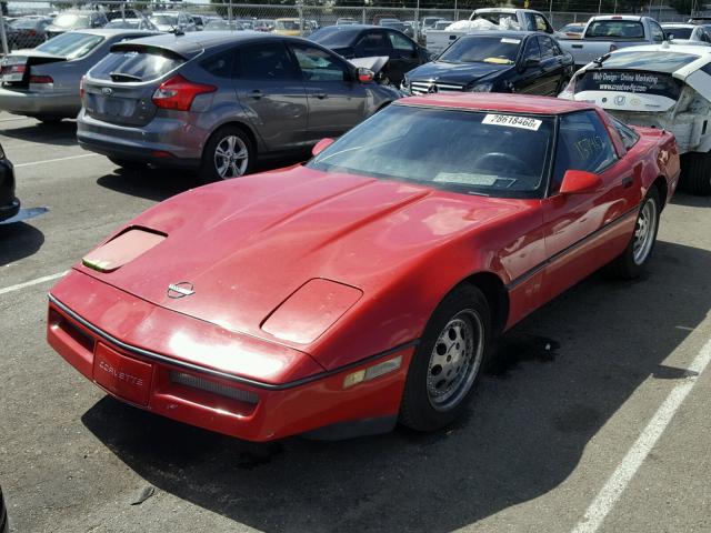 1G1AY0789E5110430 - 1984 CHEVROLET CORVETTE RED photo 2