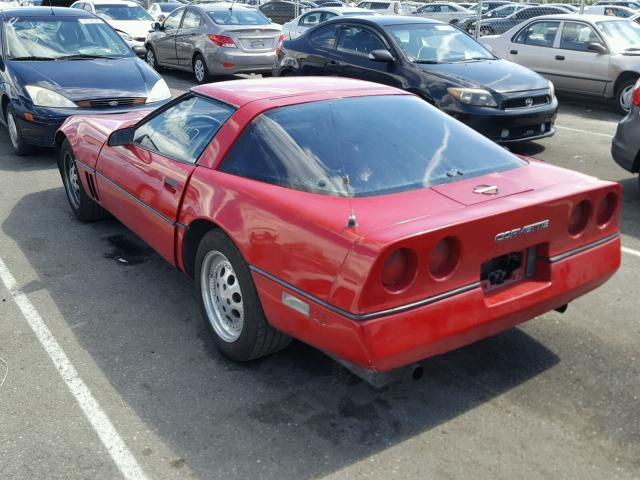 1G1AY0789E5110430 - 1984 CHEVROLET CORVETTE RED photo 3