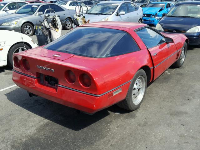 1G1AY0789E5110430 - 1984 CHEVROLET CORVETTE RED photo 4