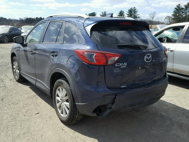 JM3KE4CE9D0149853 - 2013 MAZDA CX-5 TOURI BLUE photo 3