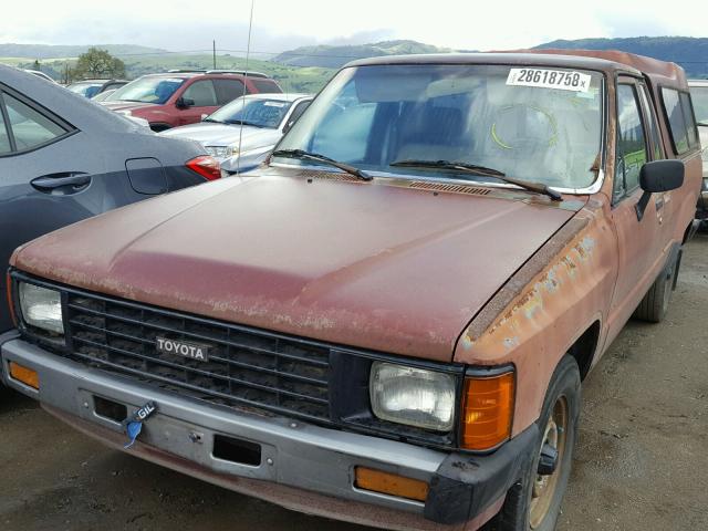 JT4RN56D7F0087484 - 1985 TOYOTA PICKUP XTR RED photo 2