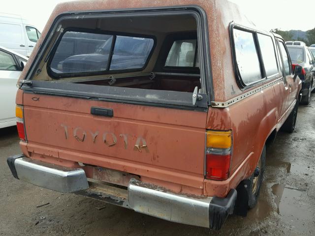 JT4RN56D7F0087484 - 1985 TOYOTA PICKUP XTR RED photo 4