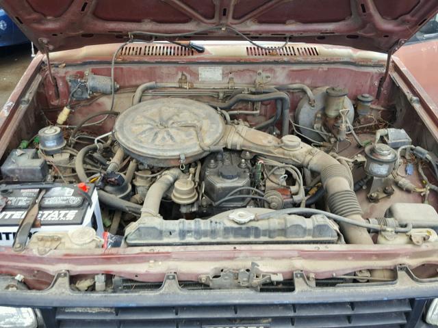 JT4RN56D7F0087484 - 1985 TOYOTA PICKUP XTR RED photo 7