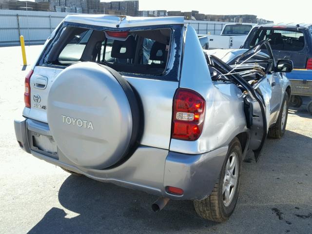 JTEGD20V050072183 - 2005 TOYOTA RAV4 SILVER photo 4