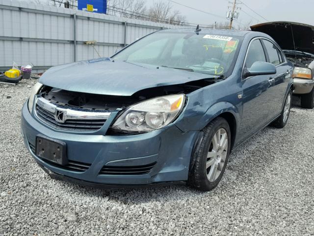 1G8ZV57BX9F117182 - 2009 SATURN AURA XR TEAL photo 2