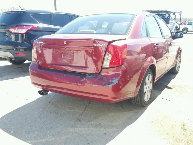 KL5JD56Z37K549434 - 2007 SUZUKI FORENZA BA BURGUNDY photo 4