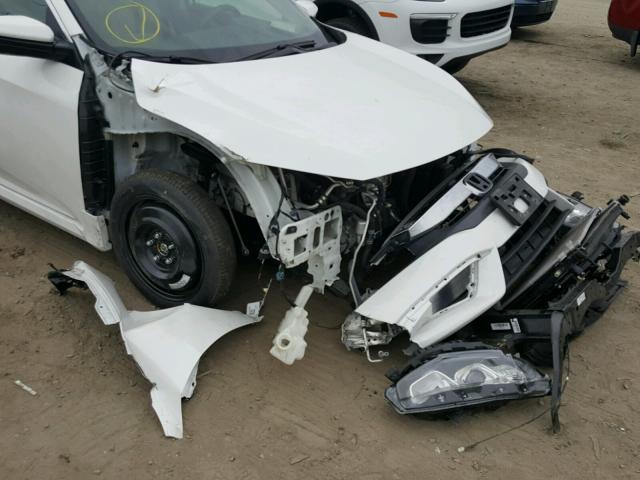 2HGFC2F76GH524987 - 2016 HONDA CIVIC EX WHITE photo 9