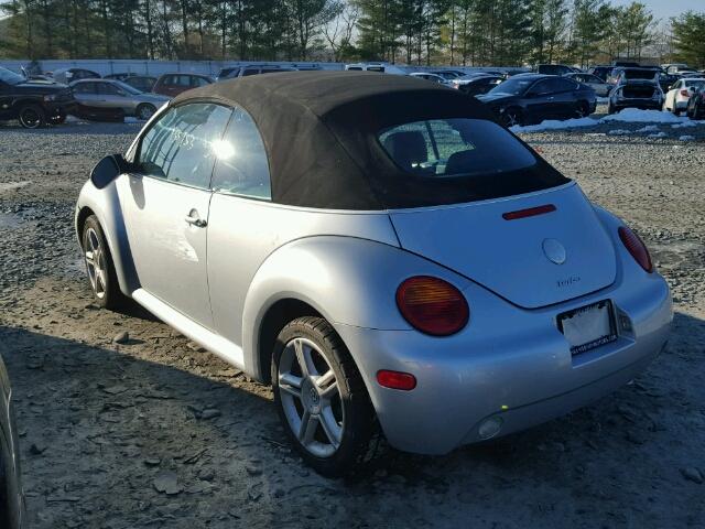 3VWCD31Y54M342017 - 2004 VOLKSWAGEN NEW BEETLE 蓝色 照片 3