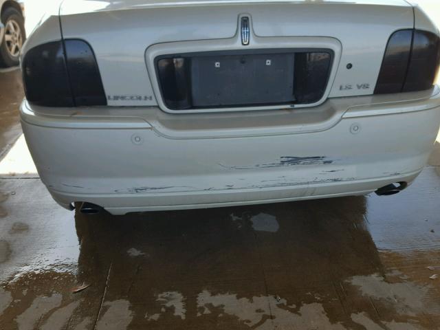 1LNHM87AX6Y614600 - 2006 LINCOLN LS WHITE photo 9
