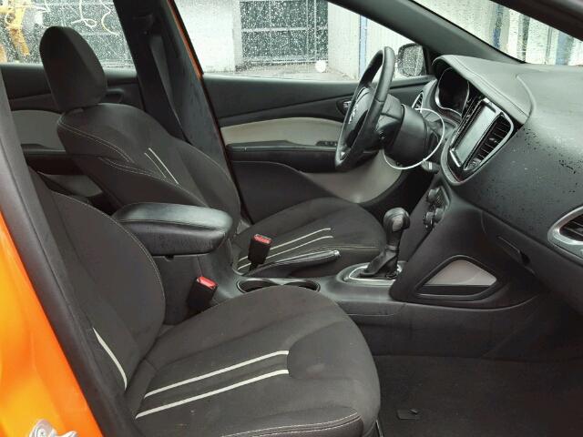 1C3CDFBB4ED823716 - 2014 DODGE DART SXT ORANGE photo 5