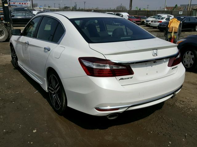 1HGCR2F50GA247431 - 2016 HONDA ACCORD SPO WHITE photo 3