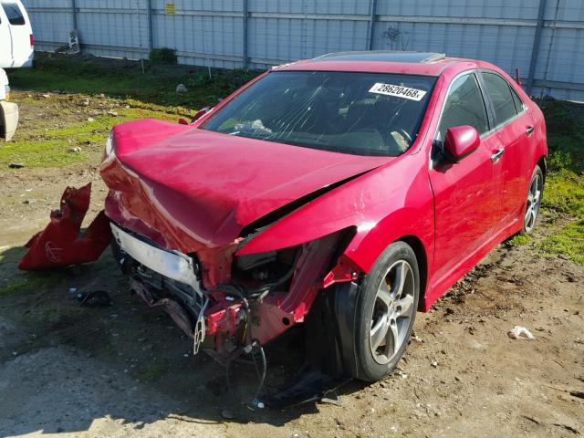 JH4CU2F89EC006197 - 2014 ACURA TSX SE RED photo 2