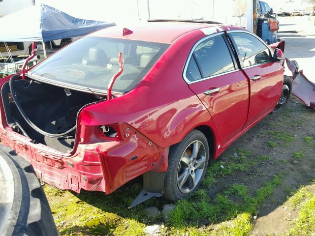 JH4CU2F89EC006197 - 2014 ACURA TSX SE RED photo 4