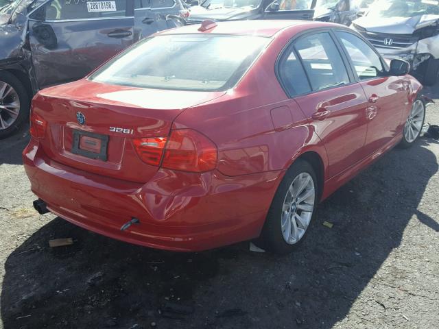 WBAPH7G58BNN02954 - 2011 BMW 328 I RED photo 4