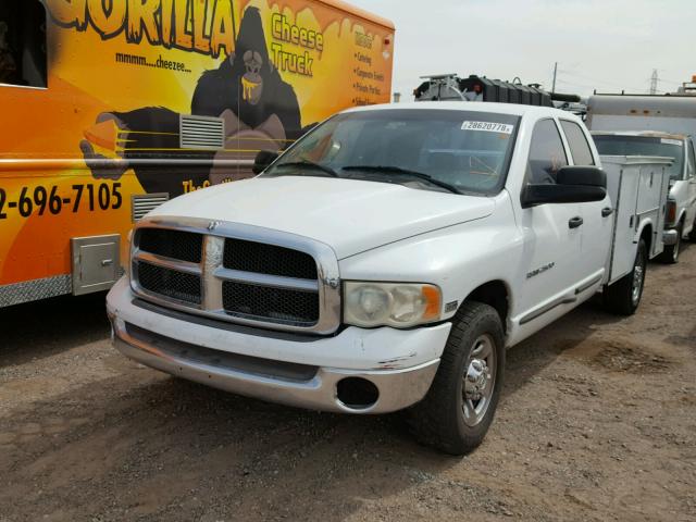 3D7KA28D74G244938 - 2004 DODGE RAM 2500 S WHITE photo 2