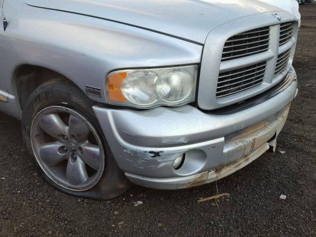 1D7HA18D25J546206 - 2005 DODGE RAM 1500 S SILVER photo 9