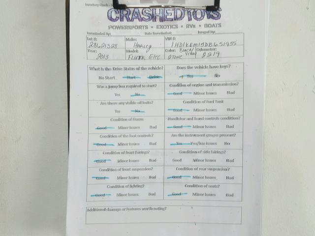 1HD1KEM15DB651955 - 2013 HARLEY-DAVIDSON FLHTK ELEC ყვითელი ფოტო 20