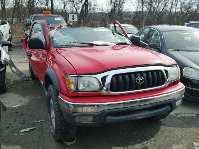 5TEHN72N72Z030993 - 2002 TOYOTA TACOMA DOU RED photo 1