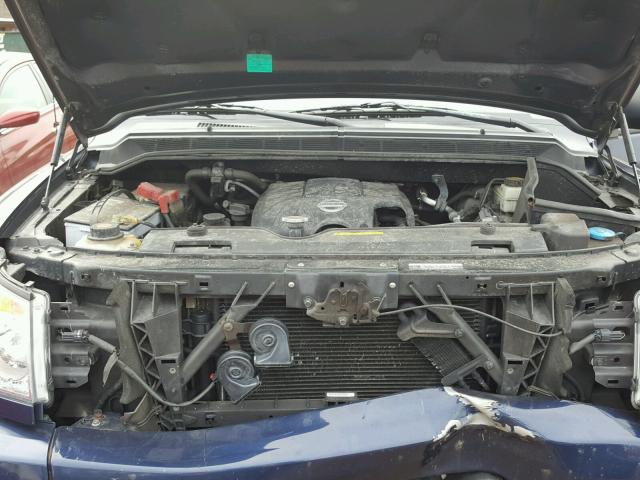 1N6AA0CC7AN320604 - 2010 NISSAN TITAN XE BLUE photo 7