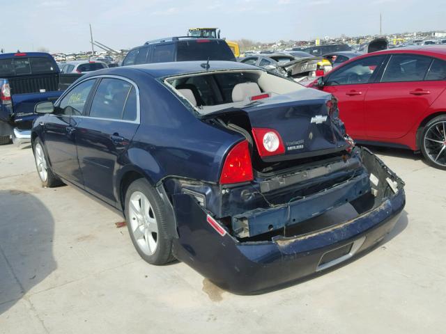 1G1ZG57B59F209020 - 2009 CHEVROLET MALIBU LS ლურჯი ფოტო 3