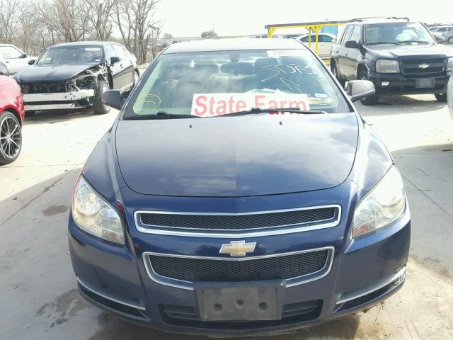 1G1ZG57B59F209020 - 2009 CHEVROLET MALIBU LS ლურჯი ფოტო 9