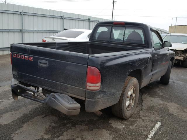 1B7FL26X6VS227187 - 1997 DODGE DAKOTA BLACK photo 4