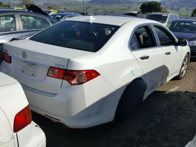 JH4CU2F47CC010713 - 2012 ACURA TSX WHITE photo 4