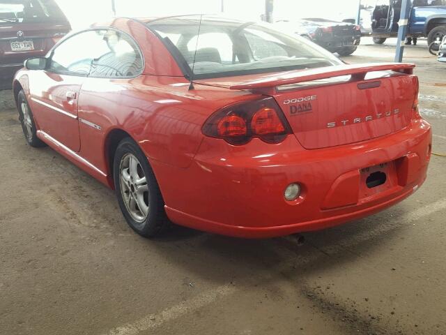 4B3AG42GX4E121564 - 2004 DODGE STRATUS SX RED photo 3