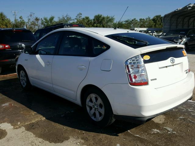 JTDKB20U173236439 - 2007 TOYOTA PRIUS WHITE photo 3