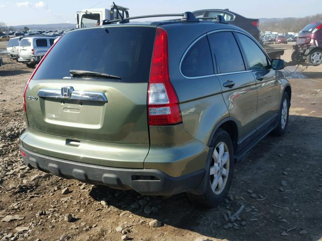 JHLRE48727C026385 - 2007 HONDA CR-V EXL GREEN photo 4