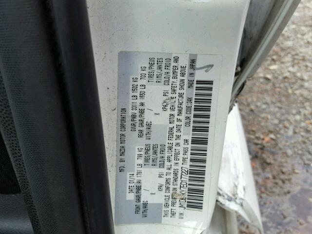 JM1DE1KY7E0177227 - 2014 MAZDA MAZDA2 SPO 白色 照片 10