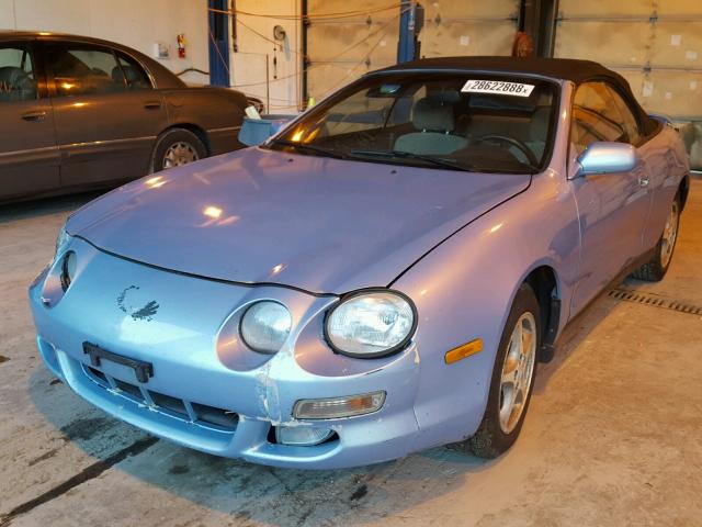 JT5FG02T3V0044218 - 1997 TOYOTA CELICA GT BLUE photo 2