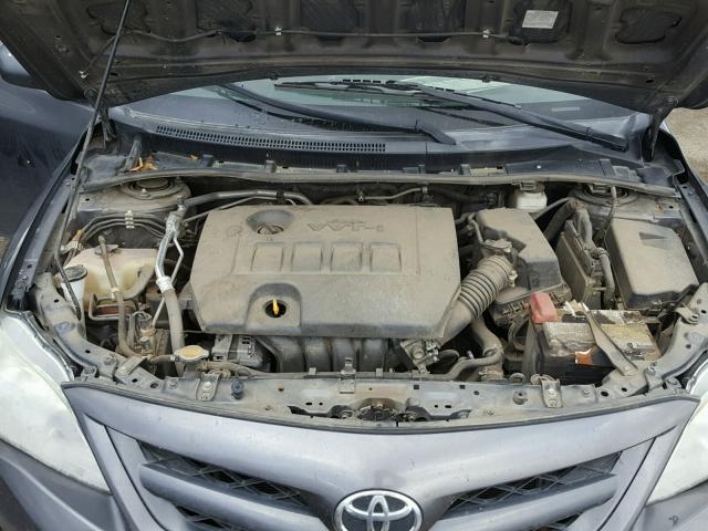 5YFBU4EE4CP048166 - 2012 TOYOTA COROLLA BA CHARCOAL photo 7