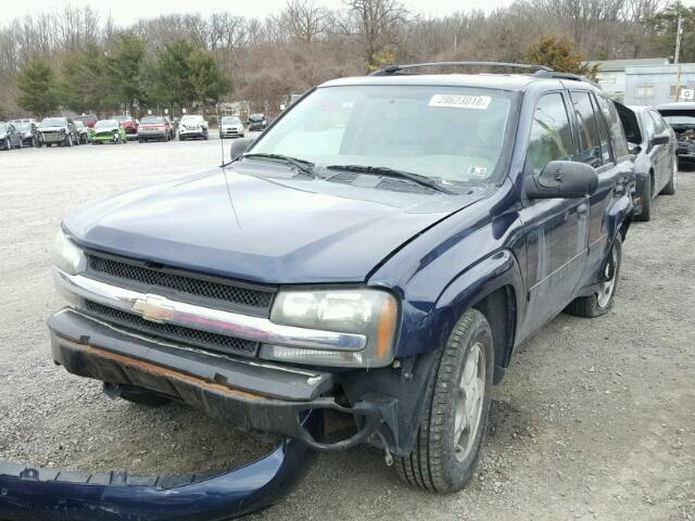 1GNDS13S382194173 - 2008 CHEVROLET TRAILBLAZE BLUE photo 2