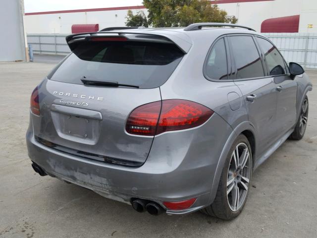 WP1AD2A29DLA78946 - 2013 PORSCHE CAYENNE GT GRAY photo 4