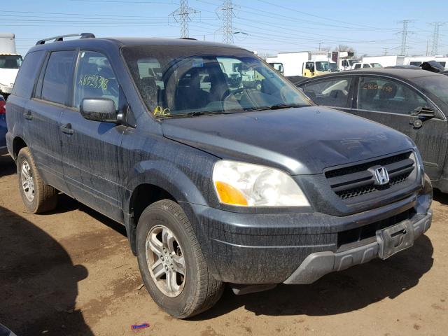 5FNYF18415B066841 - 2005 HONDA PILOT EX GRAY photo 1