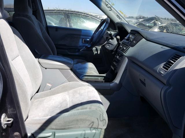 5FNYF18415B066841 - 2005 HONDA PILOT EX GRAY photo 5