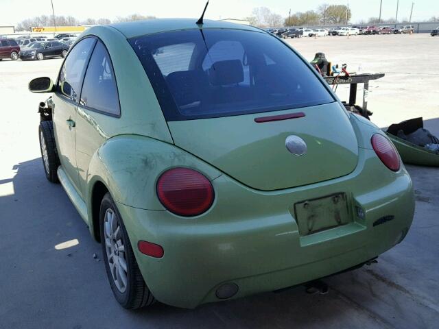 3VWCR31C25M400852 - 2005 VOLKSWAGEN NEW BEETLE GREEN photo 3