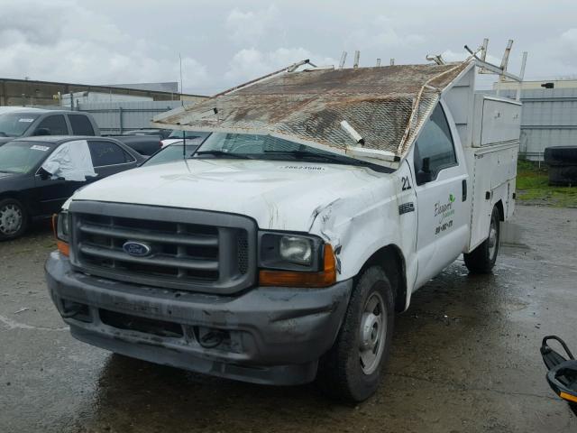 1FTNF20L31EA93269 - 2001 FORD F250 SUPER WHITE photo 2