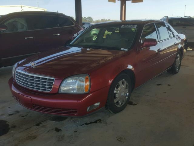 1G6KD57Y35U218474 - 2005 CADILLAC DEVILLE RED photo 2