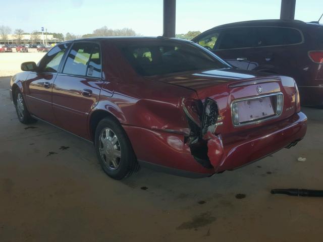 1G6KD57Y35U218474 - 2005 CADILLAC DEVILLE RED photo 3