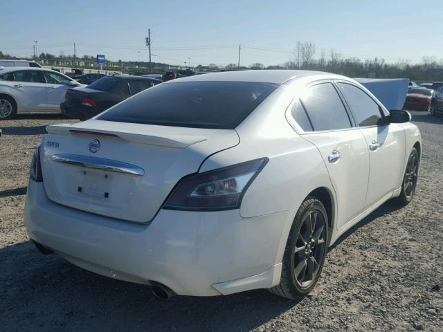 1N4AA5AP0EC477839 - 2014 NISSAN MAXIMA S WHITE photo 4