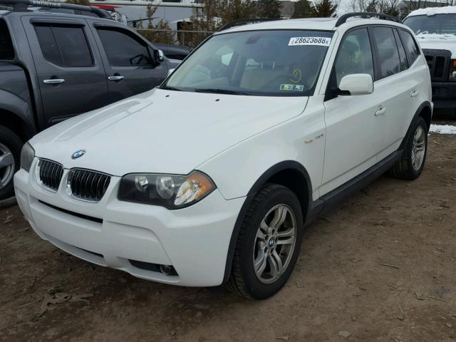 WBXPA93486WD25523 - 2006 BMW X3 3.0I WHITE photo 2