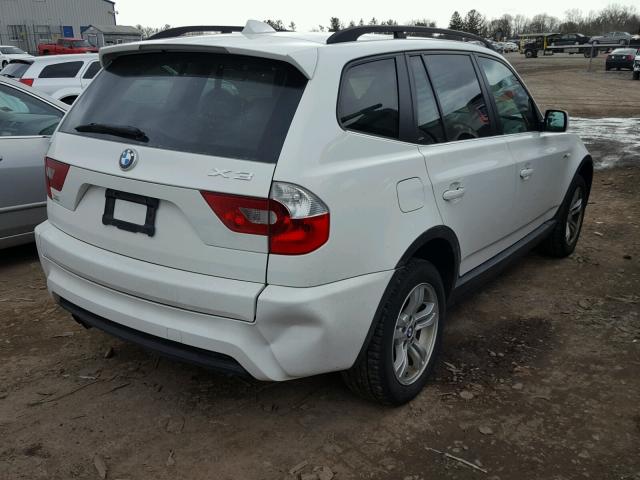 WBXPA93486WD25523 - 2006 BMW X3 3.0I WHITE photo 4