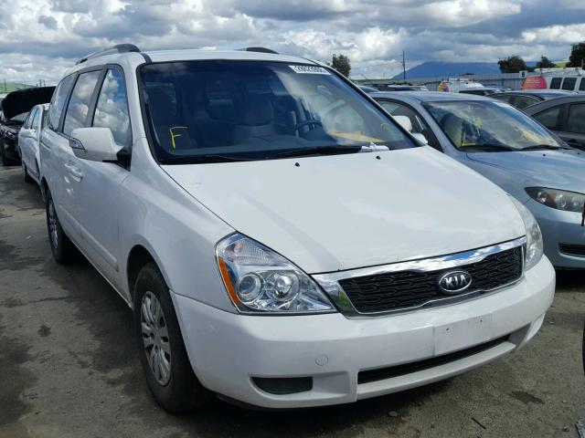 KNDMG4C72B6377782 - 2011 KIA SEDONA LX WHITE photo 1