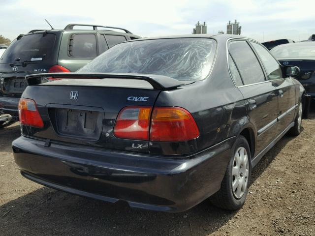 1HGEJ6670YL050662 - 2000 HONDA CIVIC LX BLACK photo 4