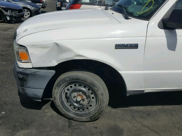 1FTYR10D86PA77958 - 2006 FORD RANGER WHITE photo 9