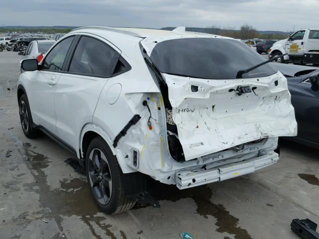 3CZRU5H79JM702868 - 2018 HONDA HR-V EXL WHITE photo 3