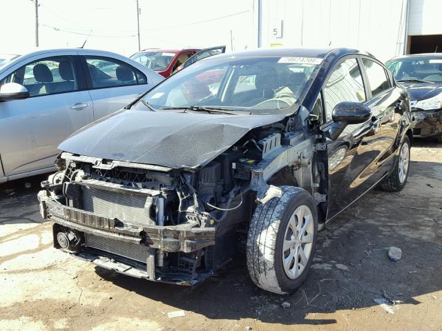 KNADM4A31E6394700 - 2014 KIA RIO LX Սև լուսանկար 2